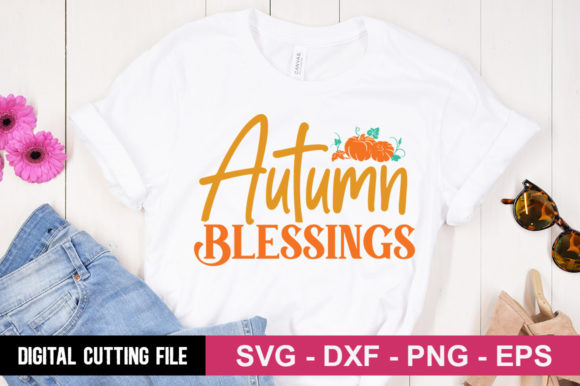 Autumn Blessings SVG: A Versatile Graphic for T-Shirt Designs and More