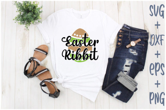 Easter Ribbit: A Playful Graphic for T-Shirt Designs