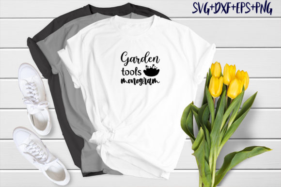 Garden Design Garden Tools Monogram: A Versatile Graphics Asset