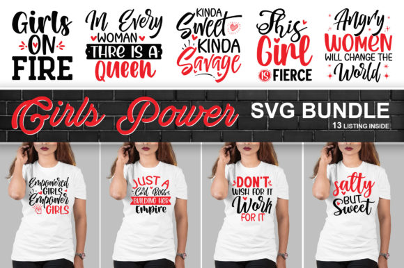 Girl Power SVG Bundle: A Bold Embroidery Design