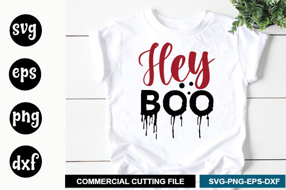 Hey Boo SVG Design: Perfect for T-Shirt Graphics