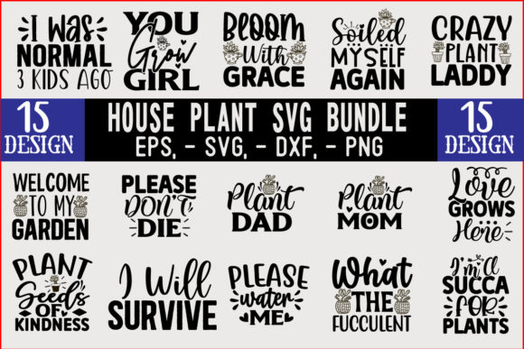 House Plant SVG T Shirt Design for Crafts and Graphics