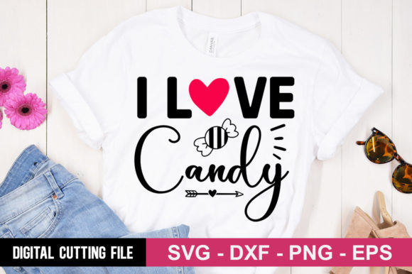 I Love Candy SVG: A Sweet Addition to T-Shirt Designs and Graphics