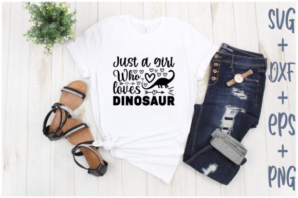 Just a Girl Who Loves Dinosaur: Perfect for T-Shirt Designs and Graphics