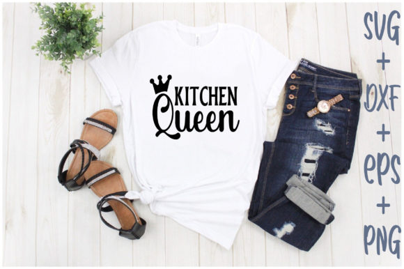 Kitchen Queen: A Versatile Graphics Asset for T-Shirt Designs