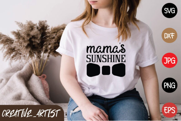 Mama's Sunshine: A Vibrant T-Shirt Design for Blog Graphics