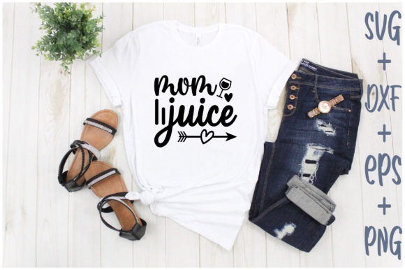 Mom Juice: A Versatile Graphics Asset for T-Shirt Designs