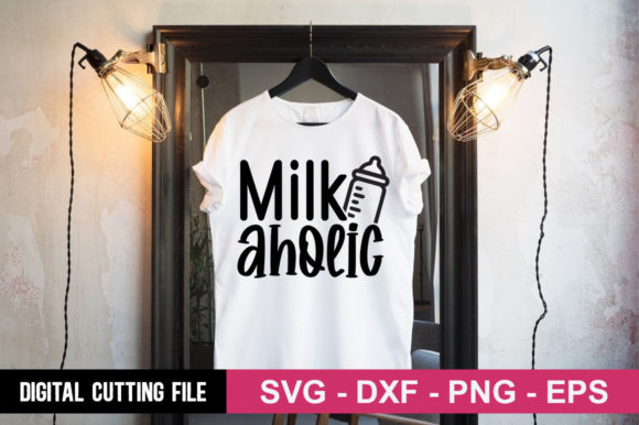 Review: Milk Aholic SVG for T-Shirt Designs and Graphics