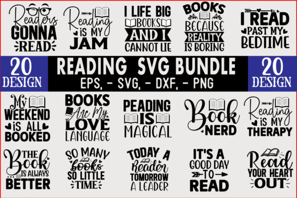 Review: Reading SVG T Shirt Design Bundle for Graphics and Crafts