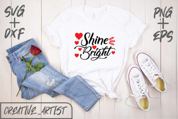 Shine Bright: A Versatile Graphics Asset for T-Shirt Designs