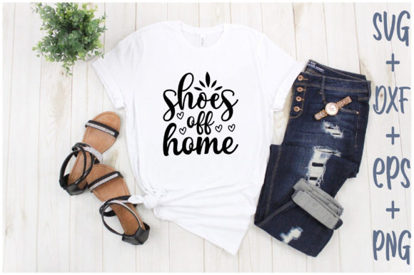 Shoes off Home: A Versatile Graphic for T-Shirt Designs