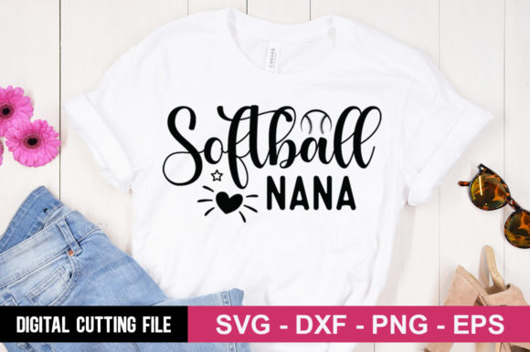 Softball Nana SVG: Perfect for T-Shirt Designs and Graphics