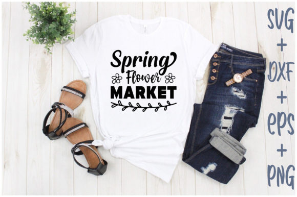 Spring Flower Market: A Vibrant Addition to T-Shirt Designs