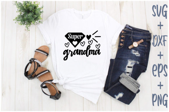 Super Grandma: A Versatile Graphics Asset for T-Shirt Designs and More