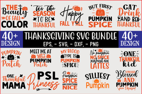 Thanksgiving SVG T Shirt Design Bundle