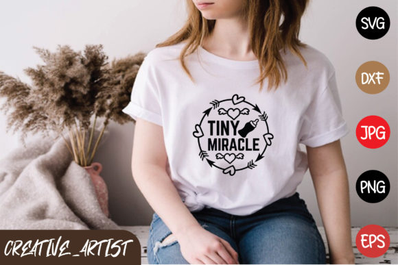Tiny Miracle: A Versatile Graphics Asset for T-Shirt Designs