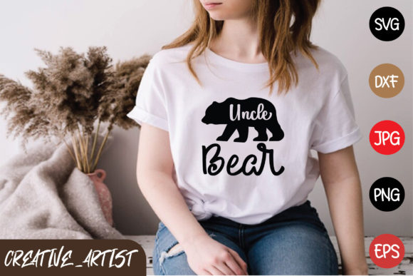 Uncle Bear: A Versatile Graphics Asset for T-Shirt Designs